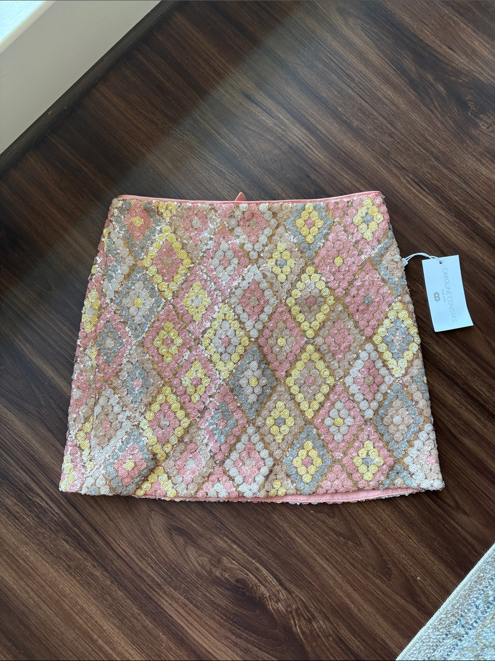 NWT Caroline Constas Sequin Skirt